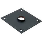 Chief CMA110 8″ / 203mm square ceiling plate for threaded poles finished in Black
