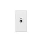 Extron Audio to CS Flex55 3.5mm Stereo Mini Jack on Captive Screw Half-size Flex55 Module in White
