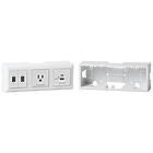 Extron EWB 213 Three-gang External Wall Box for Flex55 and EU Products finished in White