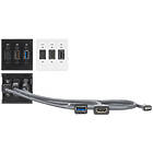 Extron Flex55 SuperPlate 170 Flex55 HDMI, USB 2, and USB-C pass-through finished in white