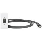 Extron USB-C AVPD 101 Flex55 Flex55 Half-Size One USB-C Female to Male on Pigtail finished in White