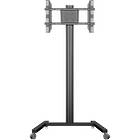 Multibrackets 0643 M Display Stand 180 Single Black|Monitor Trolley Front View product image