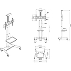 Multibrackets 2319 M Public Floorstand Basic 150|Monitor Trolley incl shelf & camera holder product image