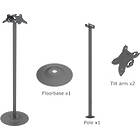 Multibrackets 3069 M Pro Series Single Pole Floorbase B2B|Dual Monitor Bolt-Down Stand product image