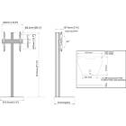 Multibrackets 4103 M Floorstand Column Pro MBFSC1U 180 | Bolt-down Micro Adjustable Monitor stand product image