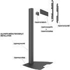 Multibrackets 4103 M Floorstand Column Pro MBFSC1U 180 | Bolt-down Micro Adjustable Monitor stand product image
