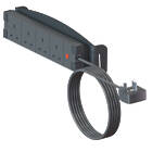 Unicol PARAES4 4-way power extension cord for {ProductGroup} stands