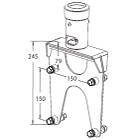 Unicol PS5 Twin Column Back-To-Back Suspension Adaptor for Pozimount/Xactmatch Wall Mounts product image