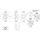 Unicol PS6UT1 Single Column Floor-To-Ceiling Column Coupler product image