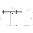 Unicol RH200-HD Rhobus Heavy Duty Dual Monitor Trolley product image