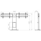 Unicol RH200-UHD Rhobus Ultra Heavy Duty Dual Monitor Plinth Stand product image