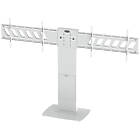 Unicol RH200-UHD Rhobus Ultra Heavy Duty Dual Monitor Plinth Stand finished in white product image