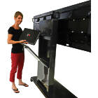 Unicol RH200 Rhobus Premium Dual Monitor/TV trolley product image