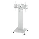 Unicol RHL100 Rhobus Lite Trolley/Stand for TVs and Monitors finished in white product image