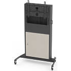 Unicol RP100 Rhobus Plus Trolley for Monitors and Touchscreen Displays finished in white product image