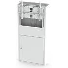 Unicol RPFWSH Rhobus Plus Floor-to-Wall Monitor Stand finished in white product image