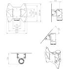 Unicol SMV1V Tilt and Swivel Wall Mount for small monitors product image