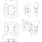 Unicol STV1 Tilting Wall Mount for Small TV/Monitors product image