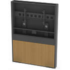 Unicol SUM5FW Summit Floor-To-Wall Single Screen Video Conference Wall (For 55″ Monitors)
