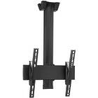 Vogels C3044B TV/Monitor Ceiling Mount  Kit (Up to 65″/ Max 80kg;VESA 100×100–400×400; 290cm ceiling to screen centre; Black Finish)