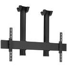 Vogels CD1564B Large TV/Monitor Ceiling Mount  Kit (Over 65″/ Max 160kg; VESA 100×100–650×400; 140cm ceiling to screen centre; Black finish)