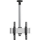 Vogels CT240844S Turning TV/Monitor Ceiling Mount (Up to 65″/ Max 40kg;VESA 100×100–400×400;821mm ceiling to display centre; 360° of turn,  Silver finish)