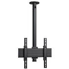 Vogels CT242244B Turning TV/Monitor Ceiling Mount (Up to 65″ / Max 40kg; VESA 100×100–400×400;2221mm ceiling to display centre; 360° of turn, Black finish)