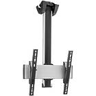Vogels CT3044S Turning TV/Monitor  Ceiling Mount (Up to 65″/ Max 80kg; VESA 100×100–400×400;290cm ceiling to display centre; 360° of turn, Silver finish)