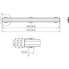 Vogels PFB 3419S Connect-it 1915mm Interface bar finished in Silver product image