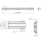 Vogels PFB 3427S Connect-it 2765mm Interface bar finished in Silver product image
