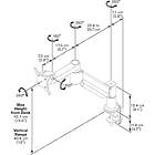 Vogels PFD 8543 Angled Twin pivot 10–29″ LCD/LED monitor desk mount product image