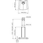 Vogels PFF 2420 Height Adjustable TV/Monitor Plinth Stand Exc Bracket product image