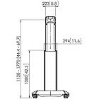 Vogels PFT 2520 Adjustable Height LCD/LED monitor trolley up to 65″ product image