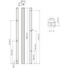 Vogels PUC 2720S 200cm Connect-it Floor column finished in silver product image