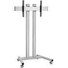 Vogels TD1884S {calcProductGroup} Height Adjustable Monitor Trolley finished in {StandardColour} ({calcScreenSizeRangeINCH} / Max {calcMaxLoadText}; VESA {calcVESARange}; {DegTilt} Tilt; **{calcScreenCentreHeightMaxCM} to screen centre**)