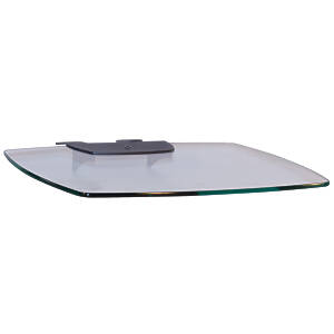 Avecta 50 × 48cm Polished Edge Toughened Glass Shelf