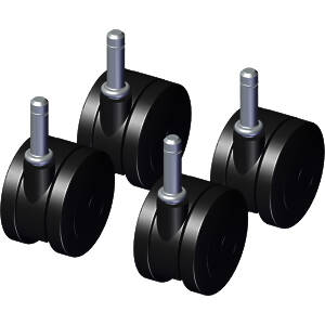 4 × 7.5cm castors