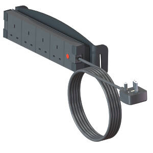 4-way power extension cord for Unicol Parabella stands