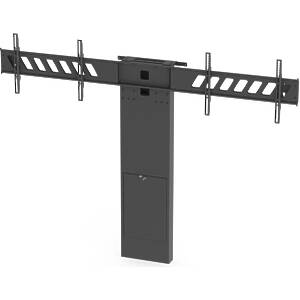 Rhobus Heavy Duty Dual Monitor Floor-to-Wall Stand