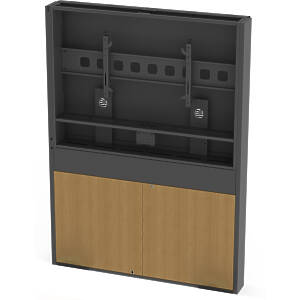 Summit Floor-To-Wall Single Screen Video Conference Wall