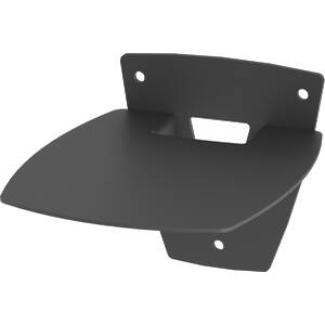 Wall mounted steel video conferencing camera shelf