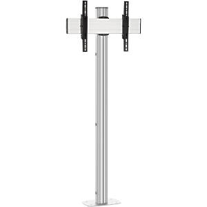 TV/Monitor Bolt-down Floor Stand with Tilt - Silver