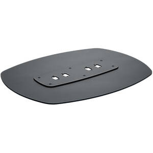 Connect-it Large Back-To-Back Floor Plate finished in black