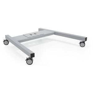 Connect-it large trolley base finished in silver