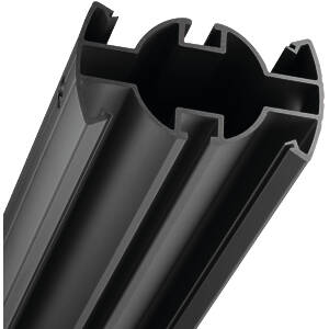 150cm Connect-it Ceiling column finished in black
