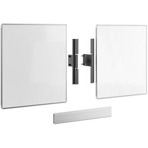 Whiteboard Set for 86″ monitors on RISE Floor/Wall Motorised Display Lifts