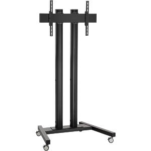 Connect-It Trolley Height Adjustable Monitor Trolley finished in Black