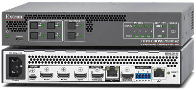 Extron's range of DTP3 products for AV over Twisted Pair installations.Components